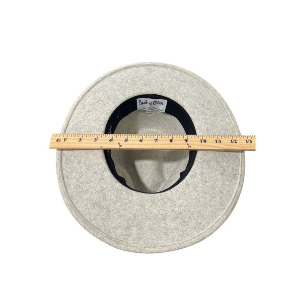 Lack Of Color Australian Wool Hat Wide Brim Fedora Hat Gray Small 55cm - Picture 6 of 6